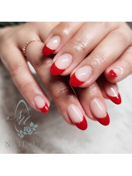 ネイルプラスユウ(NAIL+U)/真っ赤なフレンチ