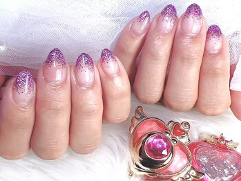 ショウネイル(show nail)/ラメmixグラデーション