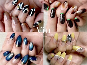ビュウ(Viu)の写真/指先を彩るニュアンスアートで洗練されたイメージに♪【新規オフ込2時間以内のデザインコース¥7150～】