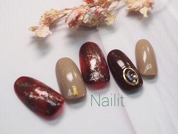 ネイリット 銀座(Nailit)/べっ甲ネイル ¥9000【¥9900】