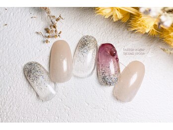 バブル シュガー バイ ネイルクローネ(bublle sugar by.nail crone)/しずくネイル