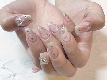 ミナミネイル 新宿店(Minami Nail)/ワンホンくり抜きハートネイル