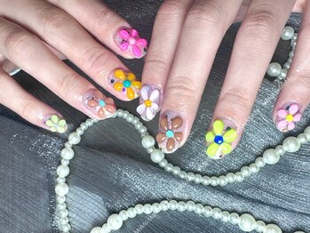 モモネイル(MOMO nail)/夏色ネイル