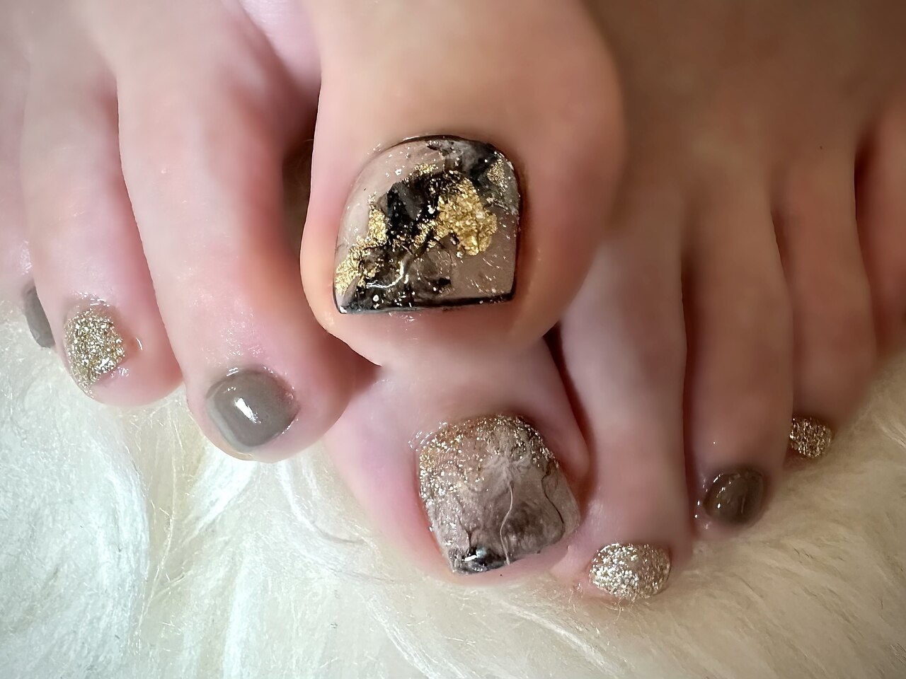 【フットネイル】ふわふわニュアンス フットネイルチップ フットネイル】ふわふわニュアンス フットネイルチップ