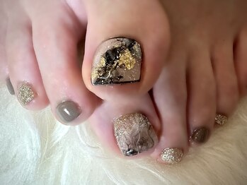 アミュリー ネイル アトリエ(Amury nail atelier)/ニュアンス マーブル シンプル