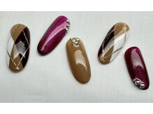 スピードネイル アンド アイ 宮交シティ店/#246 &nbsp;【アーガイル×マグ】