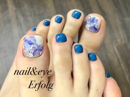梅雨シーズンの紫陽花foot nail