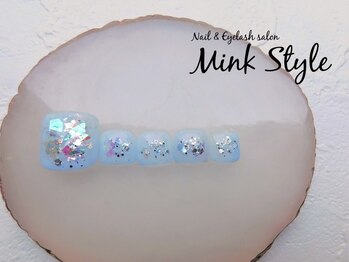 ミンクスタイル 浜松町店/キラキラフットネイル