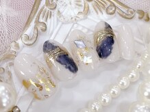 ネイルサロンアンドスクール ラフィーネ 池袋店/インク風ニュアンス◆￥7990