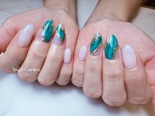 エンジェルガーデンネイル 池袋店(Angelgarden nail)/ターコイズグリーンニュアンス