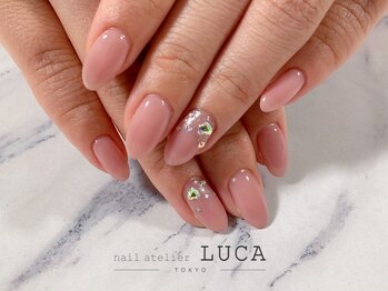 ネイルアトリエルカ(nail atelier LUCA)/M-950 オフィスピンクネイル