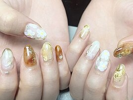 DXお花ニュアンスネイル