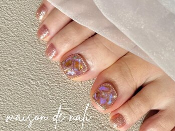 メゾン ド ナリ(maison de NALI)の写真/【フット◆定額アート7300円】韓国/ワンホン/ニュアンスまで豊富なデザイン！うるうる埋め尽くしも大人気◎