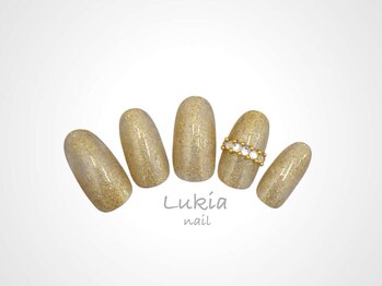 ルキア(Lukia)/ゴールドラメ☆シンプル¥6500