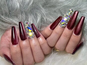 フィール(feel)の写真/【スカルプ人気実力店】熟練オーナーのスカルプは形もデザインも一級品。宝石のような輝きを指先に…☆