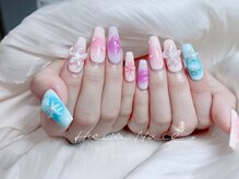 ヒュイズ ネイル(Hui‘s Nail)/夏貝殻デザインネイル
