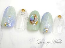 ラグジュアリー ネイルズ(Luxury Nails)/ニュアンス＊天然石風Nail