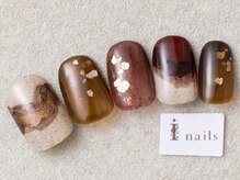アイネイルズ 三宮店(I nails)/ボルドー奥行ニュアンス