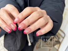 ラグ ネイル(RAG nail)/フレンチ/ピンク