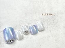 ルークネイル 恵比寿店(LUKE NAIL)/サマーオーロラマーブルフット