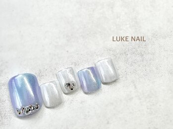 ルークネイル 恵比寿店(LUKE NAIL)/サマーオーロラマーブルフット