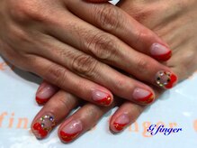 ジー フィンガー 千葉店(G)/キラキラ☆リースネイル