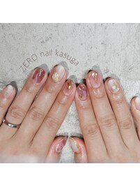 ピンクニュアンス10本アート