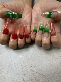 クリスマスネイル