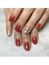 レヴィア(REVIA)/クリスマスカラーネイル