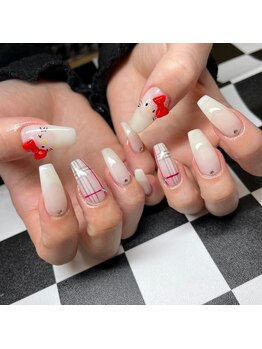 チェックネイル