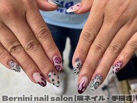 秋葉原ネイル/手描きネイル/銀座