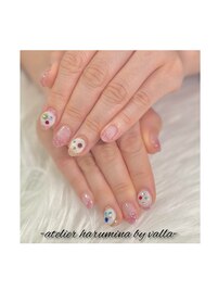 マシュマロみたいな韓国ネイル♪