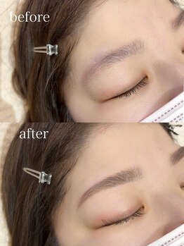 ファルファラ(farfara)の写真/平日限定!アイブロウWAX¥4400♪オーダーメイドに計測しながら骨格に合わせて美眉黄金比でデザイン♪Men'sOK