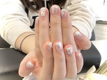 ブリエカドー(Briller Cadeau)/ショートブライダルネイル