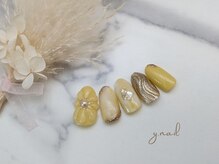 ワイネイル(Y.nail)/イエローフラワーデザイン