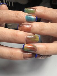 カラフルニュアンスネイル