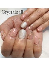 クリスタルネイル ボンベルタ橘店(CRYSTAL NAIL)/上品ネイル