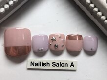 ネイリッシュサロン エー(Nailish Salon A)/ミラーフットネイル