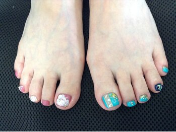 ネイルサロン スクール アンジェラ 水戸本店/アンシンメトリー