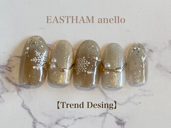 イーストハムアネーロネイル(EAST HAM anello nail)/１・２月定額　トレンドデザイン