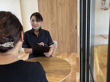 まずは丁寧にカウンセリングを行います◎