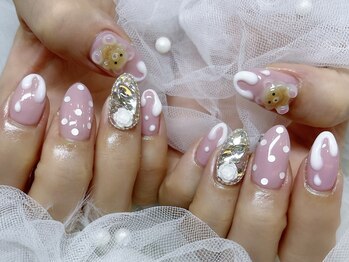 ドットミーバイシュエット(dot Me by chouette)/ホワイトチョコネイル