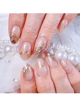 ネイルエルフ(Nail Aelf)/三郷｜上品ニュアンス×ゴールド