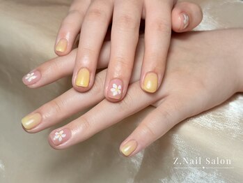 ゼットネイル(Z.Nail)/手描きフラワー