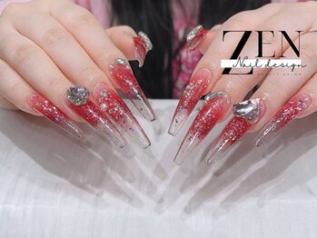 ゼン ネイル デザイン 池袋(ZEN NAIL DESIGN)/題長さだしやり放題×つけ放