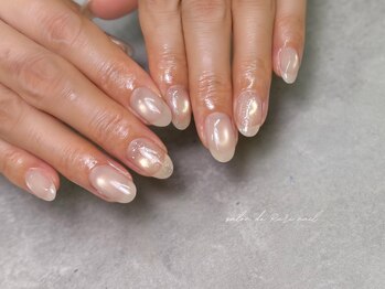 サロンドルリネイル(salon de Ruri nail)の写真/【うるうる◎新色マグネット随時入荷★パラジェル/マグネットワンカラー￥8300】技術×モチの良さが人気！