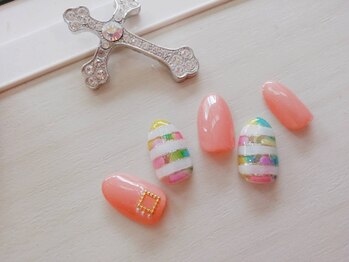 ネイルサロンカリプソ(Nail Salon Calypso 2)/ボーダーネイル☆