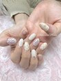 ネイルサロン ミュウ 池袋店(nailsalon Myuu)&nbsp;お花たくさんレトロネイル☆
