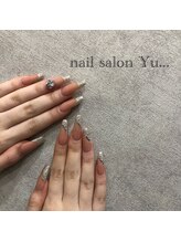 ネイルサロン ユー(Yu...)/アシメシルバーフレンチnail
