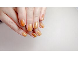 ニュアンス紅葉ネイル